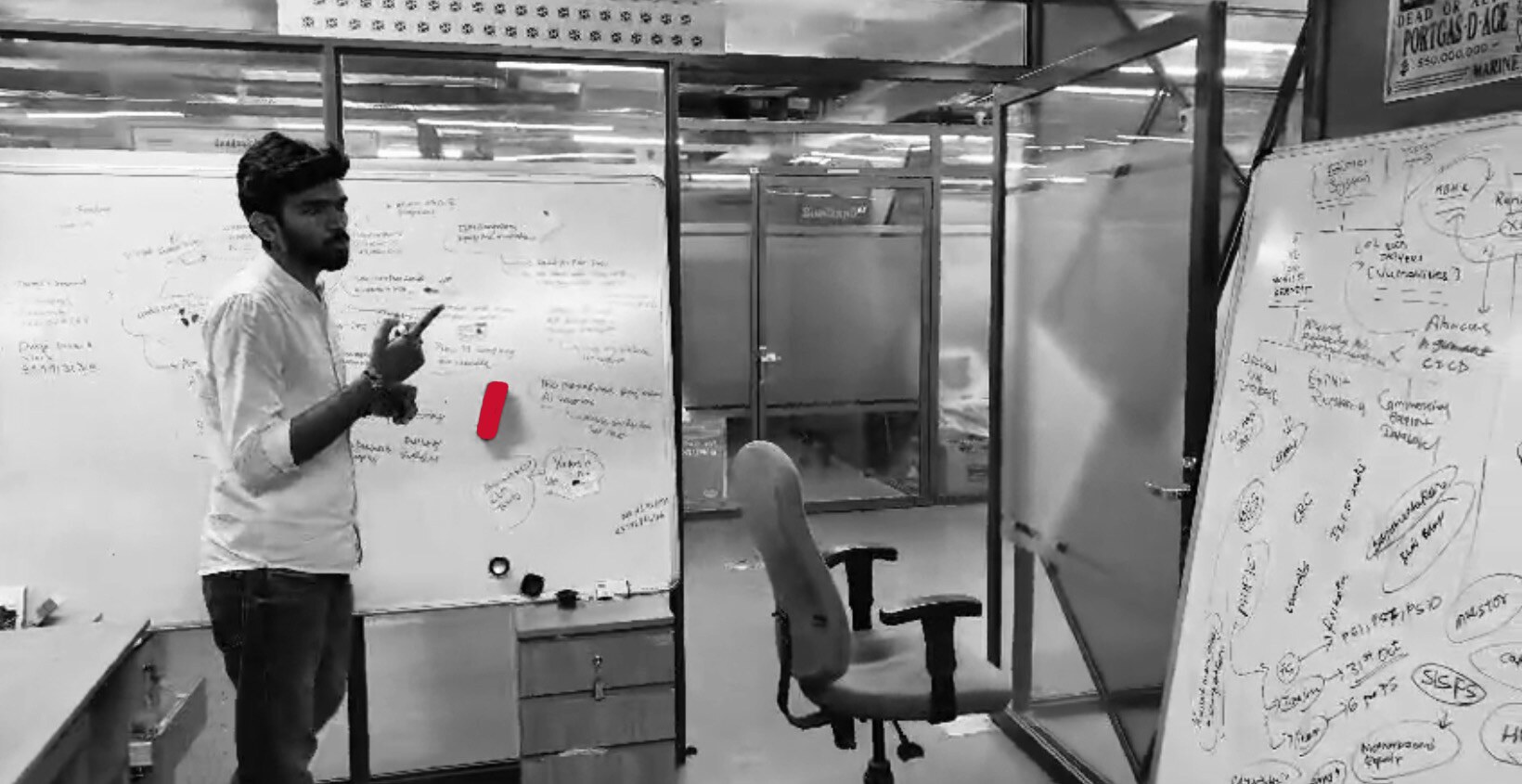 The Chakra team working in the lab